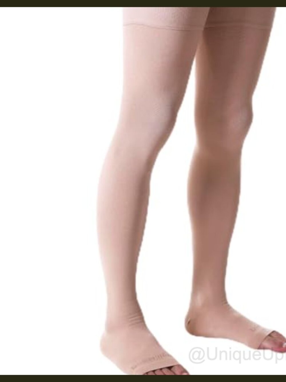 Thigh High Compression Socks 20-30mmHg Open Toe Nylon Spandex Medical Support